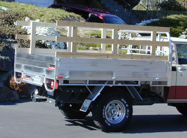 Wood Stake Side Truck Bed